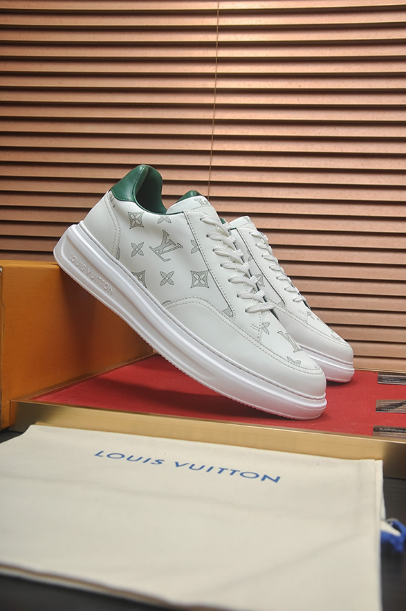 ルイヴィトン スニーカー モノグラム ホワイト グリーン shoes392 - 画像 (3)