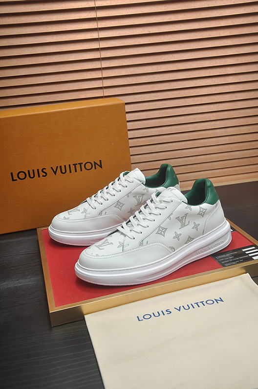ルイヴィトン スニーカー モノグラム ホワイト グリーン shoes392 - 画像 (4)