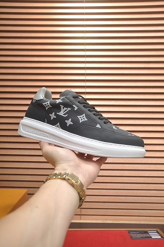 ルイヴィトン スニーカー モノグラム ダークグレー ホワイト shoes393