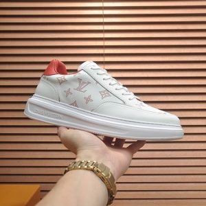 ルイヴィトン スニーカー モノグラム ホワイト レッド shoes394