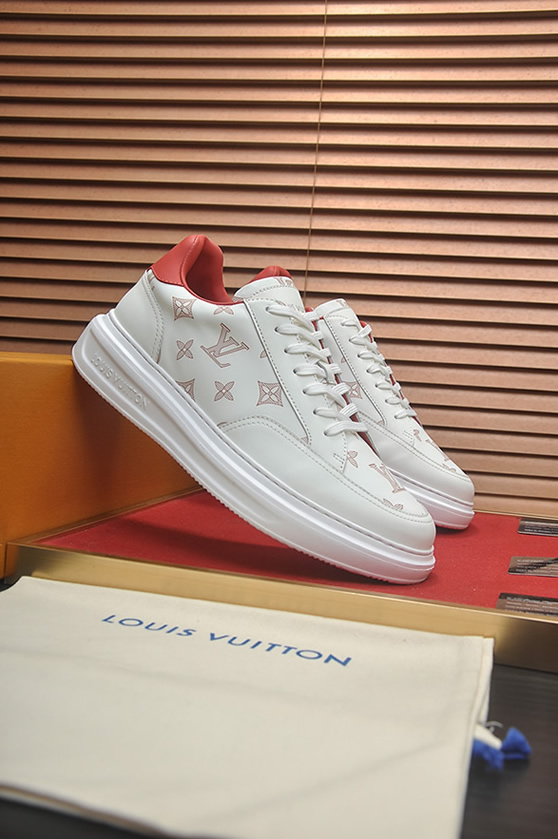 ルイヴィトン スニーカー モノグラム ホワイト レッド shoes394 - 画像 (3)