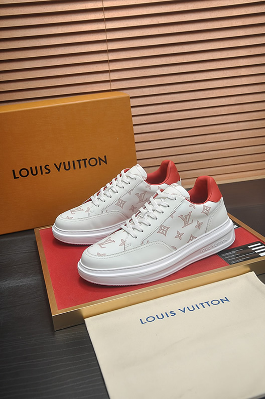 ルイヴィトン スニーカー モノグラム ホワイト レッド shoes394 - 画像 (4)