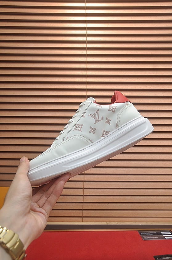 ルイヴィトン スニーカー モノグラム ホワイト レッド shoes394 - 画像 (5)