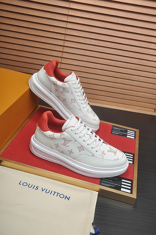 ルイヴィトン スニーカー モノグラム ホワイト レッド shoes394 - 画像 (6)