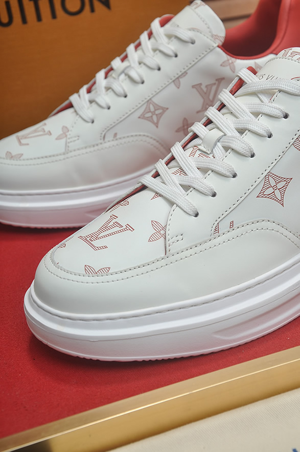 ルイヴィトン スニーカー モノグラム ホワイト レッド shoes394 - 画像 (8)