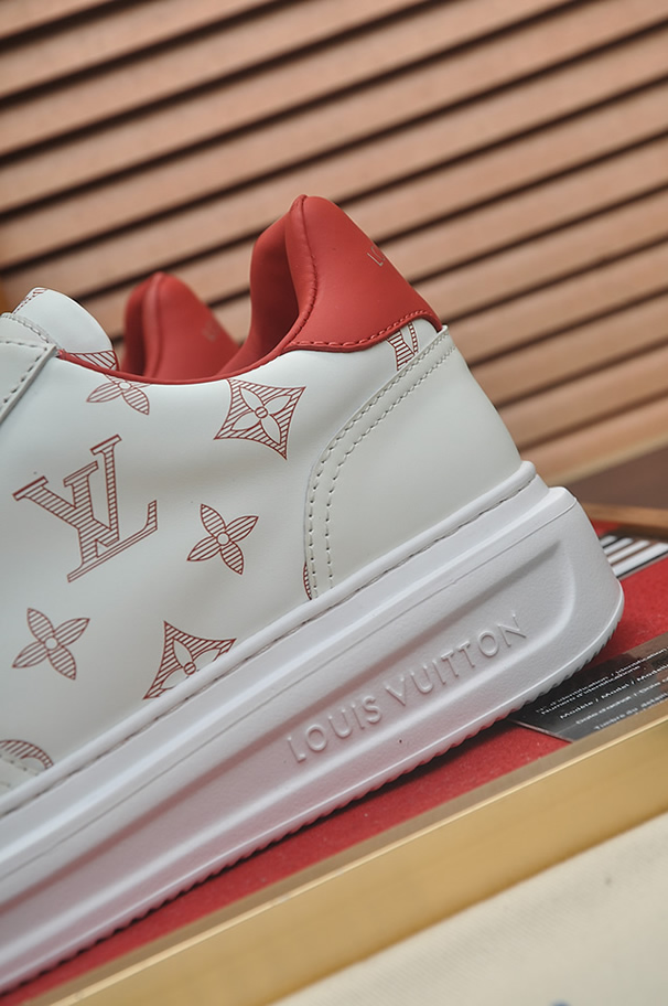 ルイヴィトン スニーカー モノグラム ホワイト レッド shoes394 - 画像 (9)