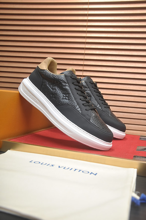 ルイヴィトン スニーカー モノグラム ブラック ベージュ shoes395 - 画像 (3)