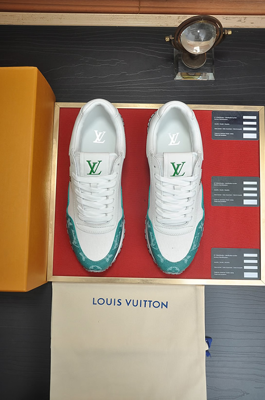 ルイヴィトン スニーカー ランアウェイ ホワイト グリーン shoes400 - 画像 (2)
