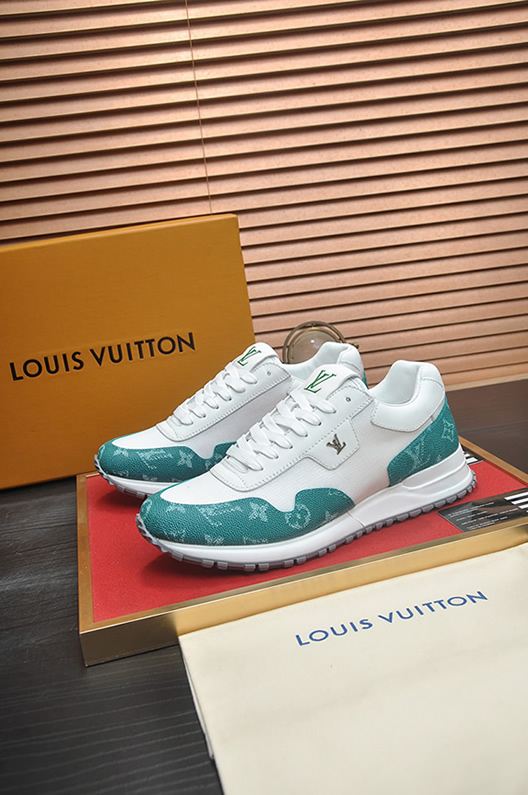 ルイヴィトン スニーカー ランアウェイ ホワイト グリーン shoes400 - 画像 (4)
