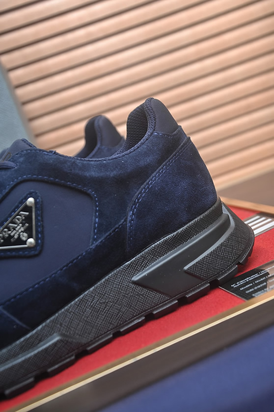 プラダ スニーカー トライアングルロゴ オールブラック shoes406 - 画像 (9)