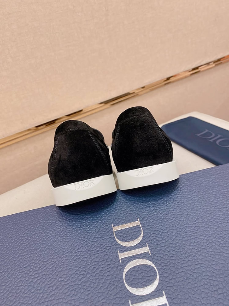 ディオール ローファー スエード モカシン ブラック ホワイト shoes410 - 画像 (8)