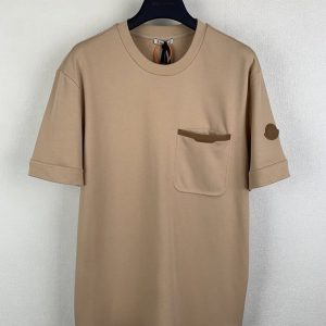 モンクレール Tシャツ ポケットTシャツ カーキ ベージュ FS316