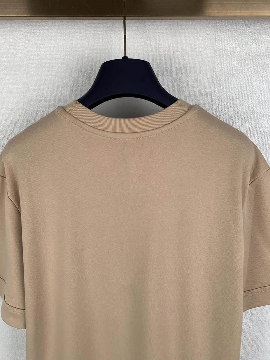 モンクレール Tシャツ ポケットTシャツ カーキ ベージュ FS316 - 画像 (4)