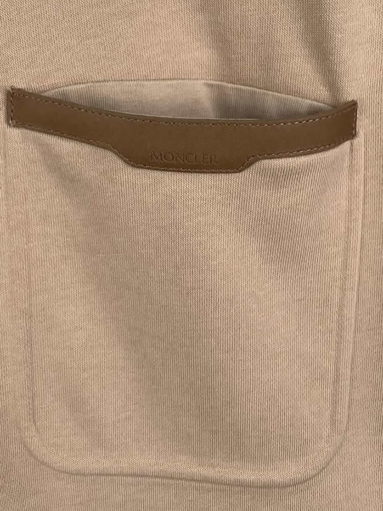 モンクレール Tシャツ ポケットTシャツ カーキ ベージュ FS316 - 画像 (6)