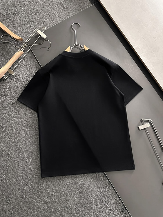 モンクレール Tシャツ プリントTシャツ ブラック マルチカラー FS316 - 画像 (8)