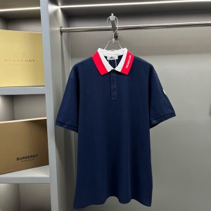 モンクレール ポロシャツ 半袖 鹿の子 ネイビー レッド FS326