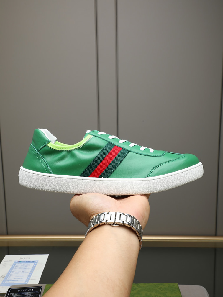 グッチ スニーカー エース ローカット グリーン shoes414