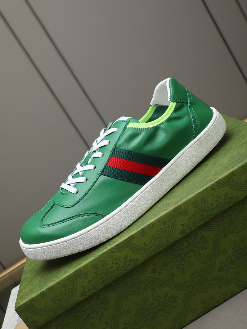 グッチ スニーカー エース ローカット グリーン shoes414 - 画像 (6)