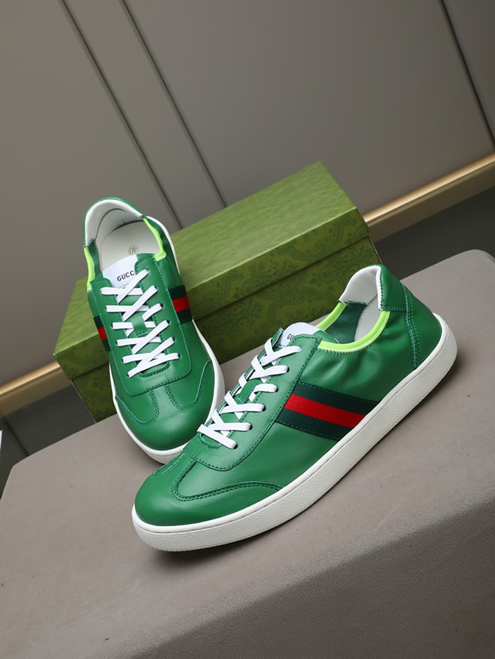 グッチ スニーカー エース ローカット グリーン shoes414 - 画像 (8)