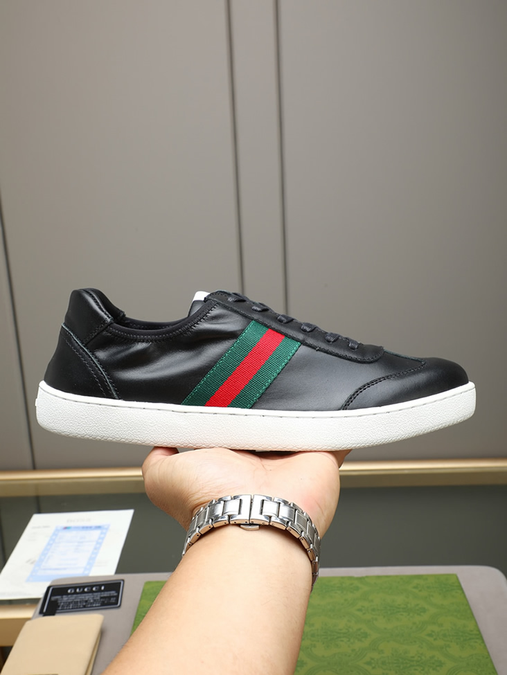 グッチ スニーカー エース ローカット ブラック shoes415