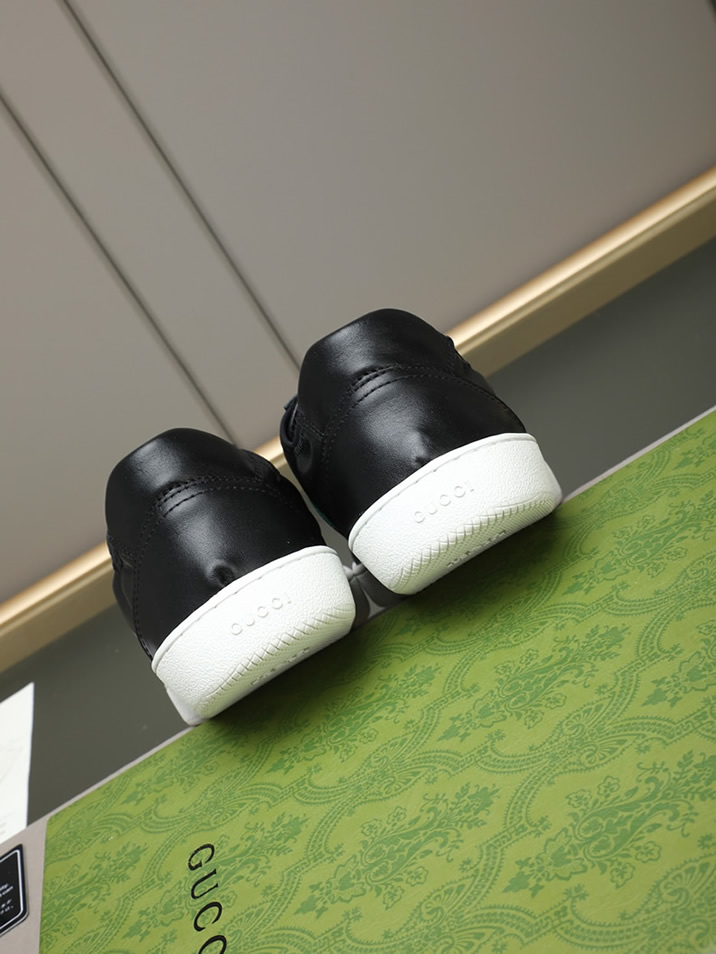 グッチ スニーカー エース ローカット ブラック shoes415 - 画像 (5)