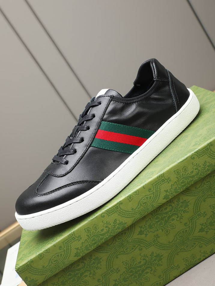 グッチ スニーカー エース ローカット ブラック shoes415 - 画像 (7)