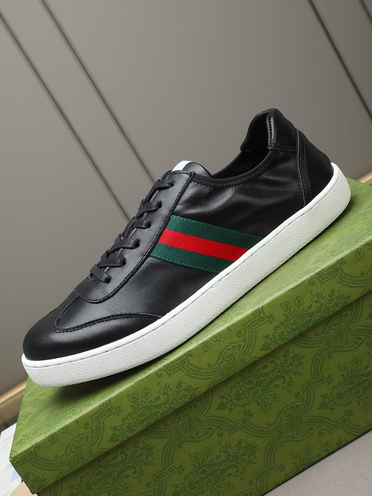 グッチ スニーカー エース ローカット ブラック shoes415 - 画像 (8)