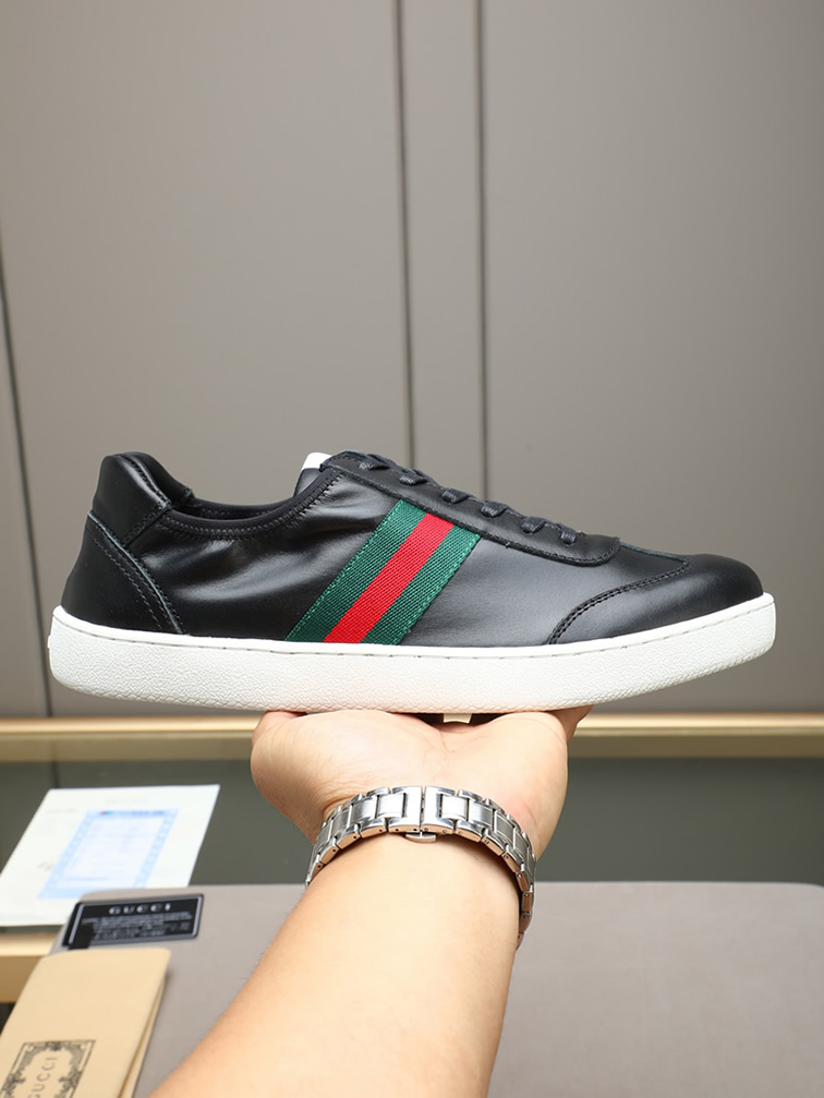 グッチ スニーカー エース ローカット ブラック shoes415 - 画像 (9)