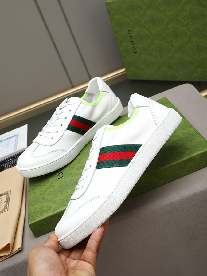 グッチ スニーカー エース ローカット ホワイト shoes416 - 画像 (2)