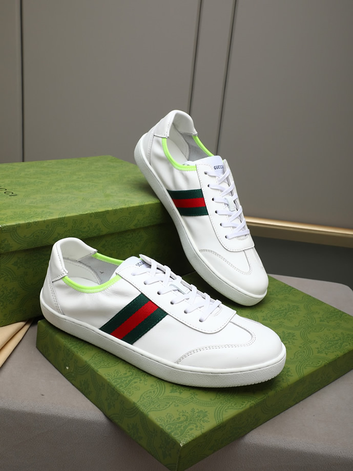 グッチ スニーカー エース ローカット ホワイト shoes416 - 画像 (4)