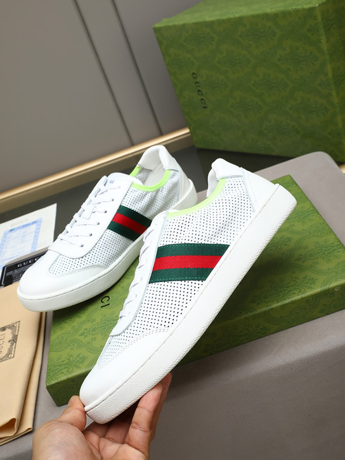 グッチ スニーカー エース ローカット ホワイト shoes418 - 画像 (2)