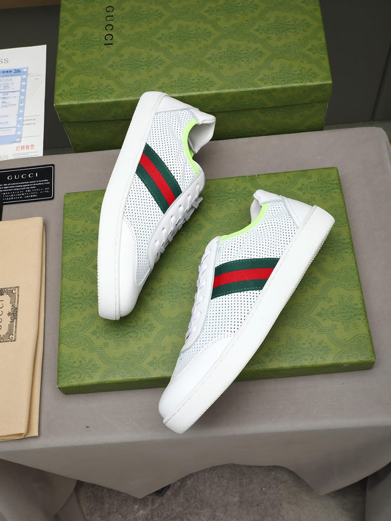 グッチ スニーカー エース ローカット ホワイト shoes418 - 画像 (8)