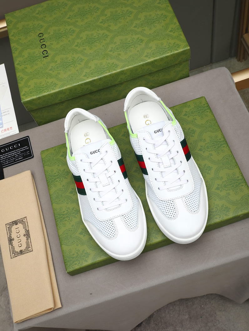 グッチ スニーカー エース ローカット ホワイト shoes418 - 画像 (9)