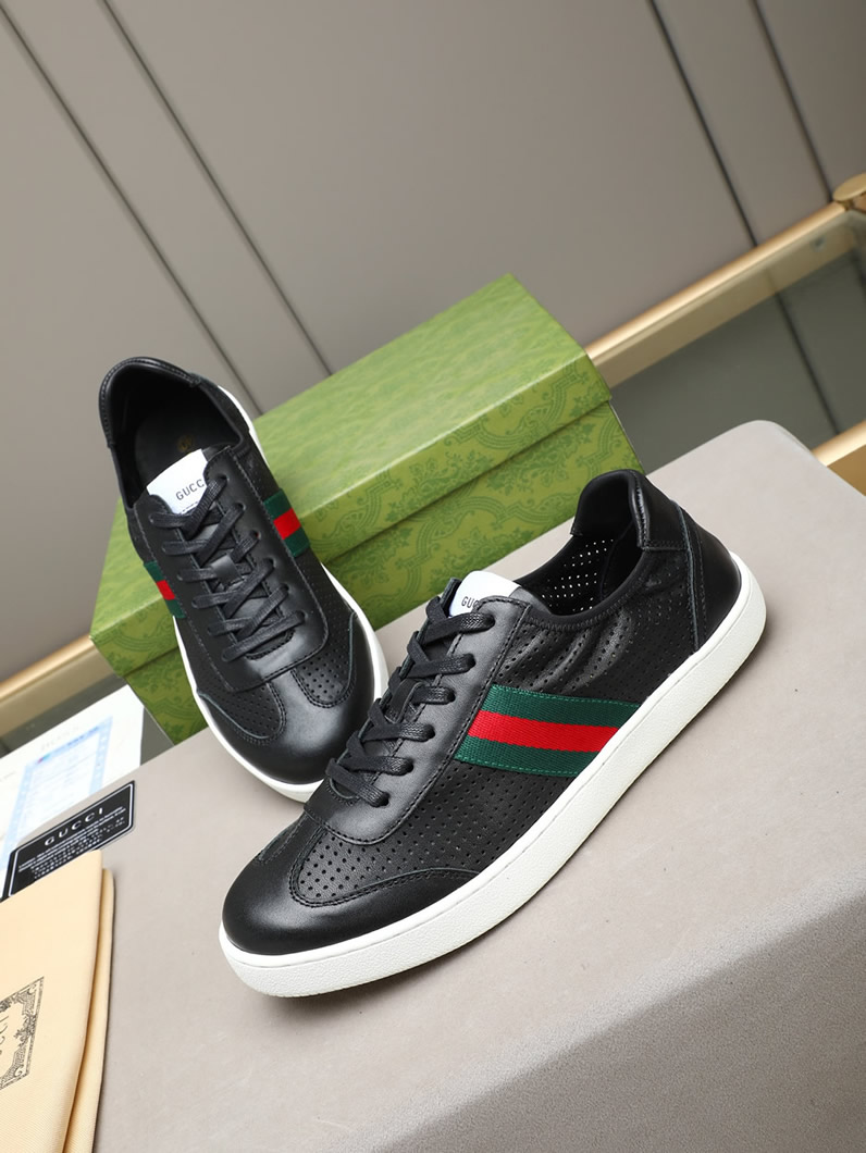 グッチ スニーカー エース ローカット ブラック shoes419 - 画像 (6)