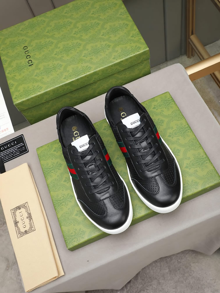 グッチ スニーカー エース ローカット ブラック shoes419 - 画像 (8)