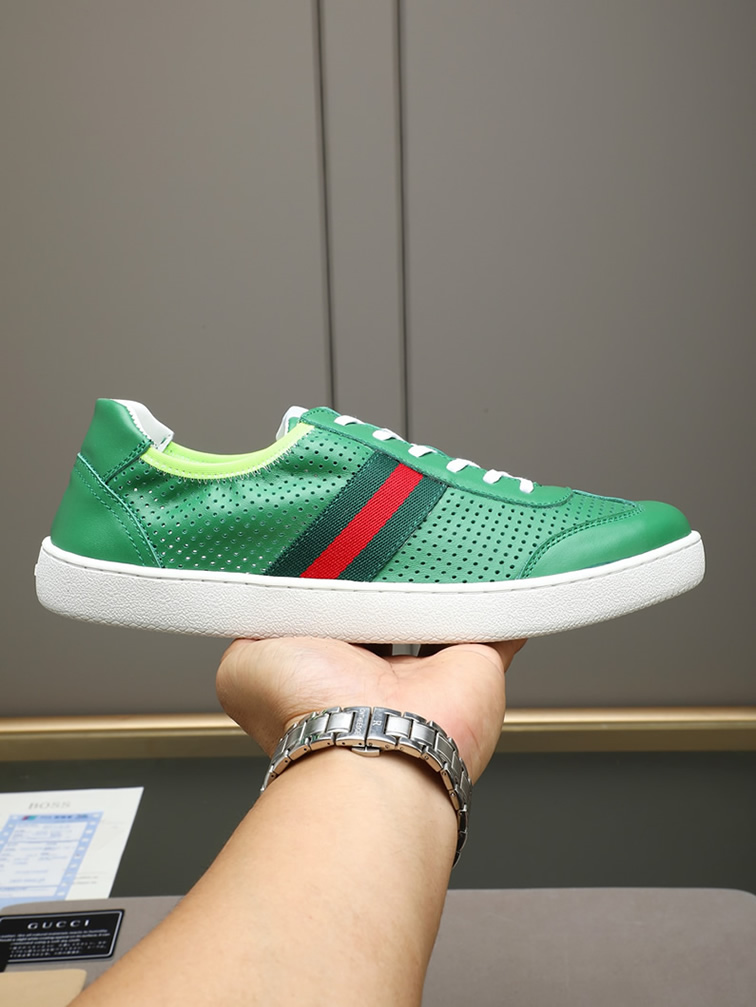 グッチ スニーカー エース ローカット グリーン shoes420