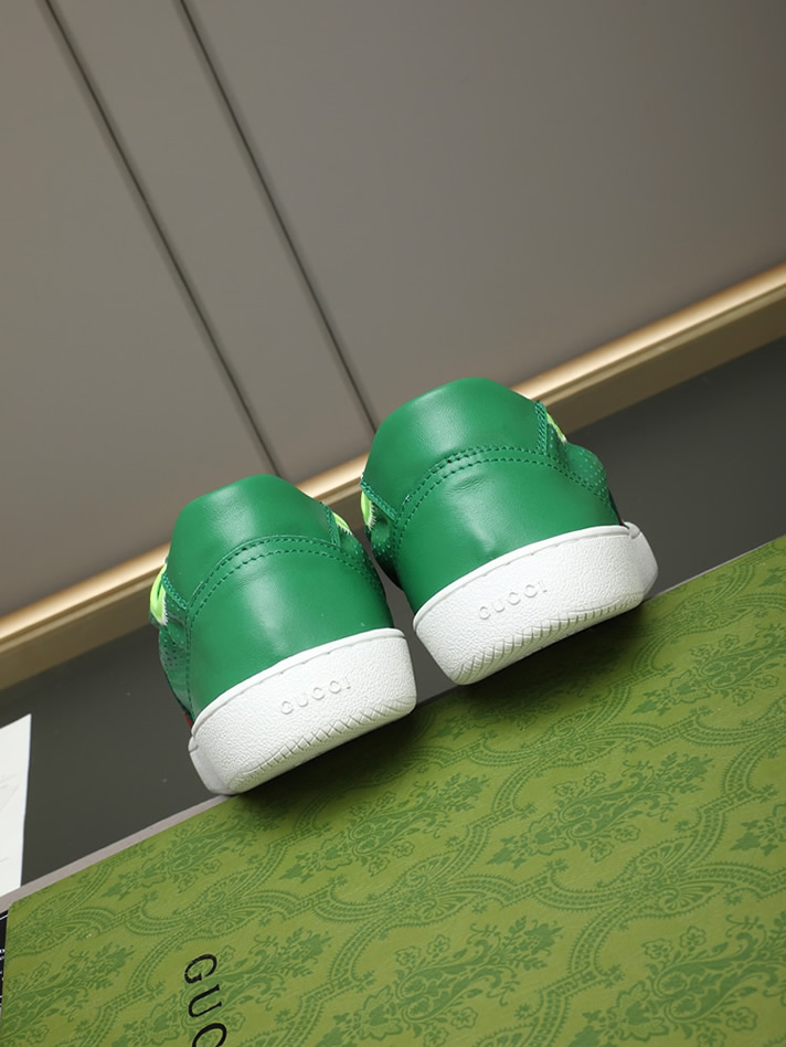 グッチ スニーカー エース ローカット グリーン shoes420 - 画像 (5)