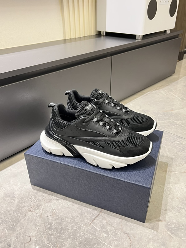 ディオール スニーカー B22 ローカット ブラック shoes425 - 画像 (3)