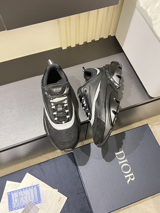 ディオール スニーカー B22 ローカット ブラック shoes426 - 画像 (5)