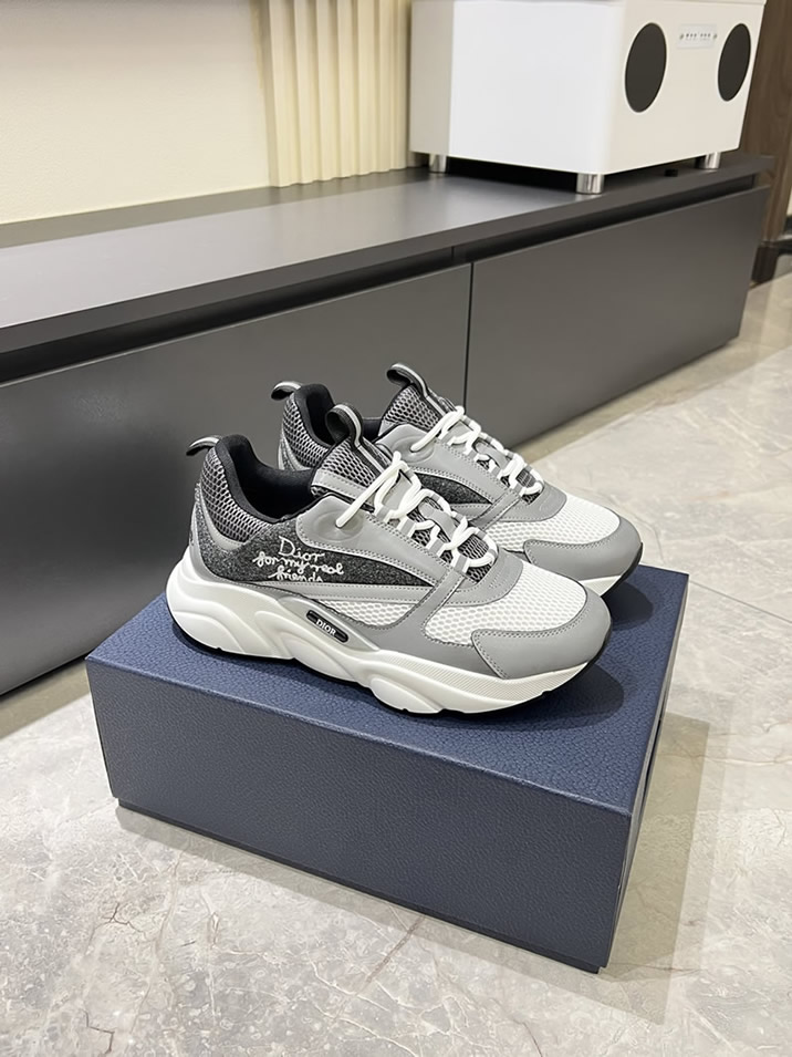 ディオール スニーカー B25 ローカット グレー shoes428 - 画像 (3)