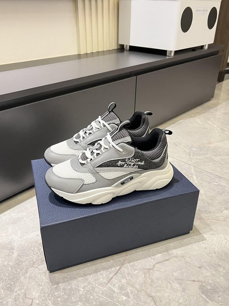 ディオール スニーカー B25 ローカット グレー shoes428