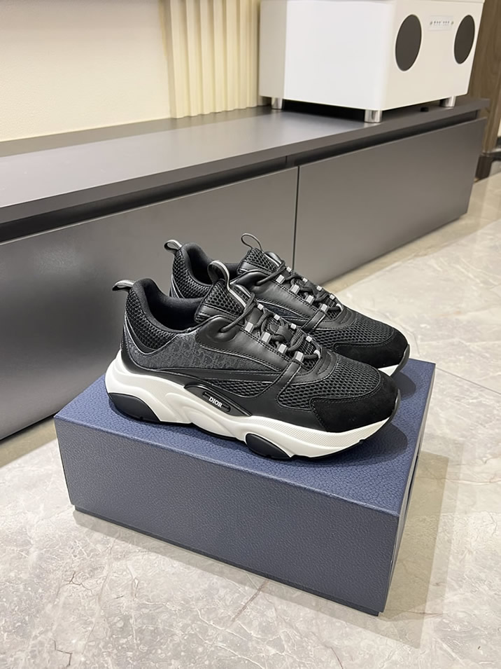 ディオール スニーカー B25 ローカット ブラック shoes433 - 画像 (3)
