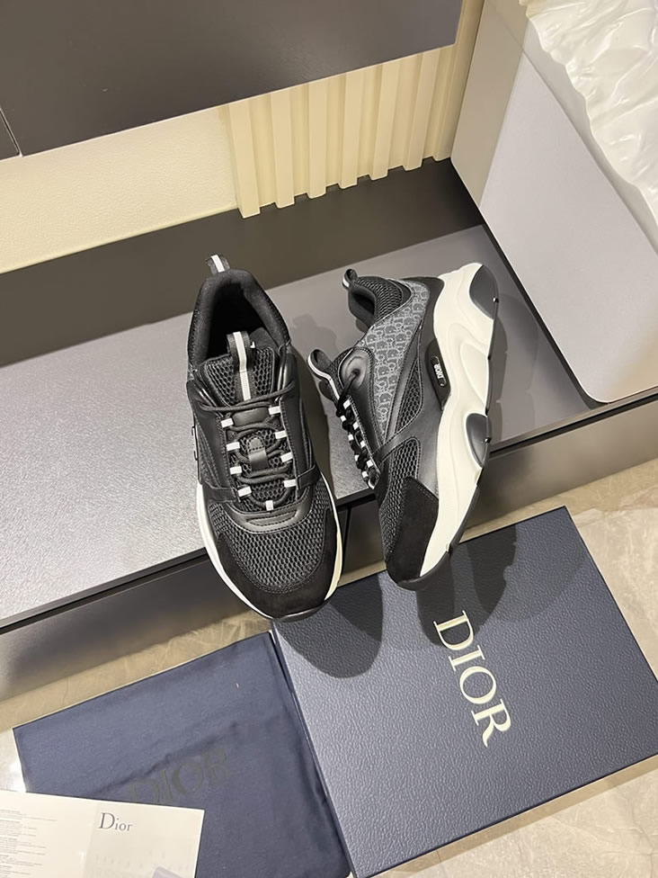 ディオール スニーカー B25 ローカット ブラック shoes433 - 画像 (4)