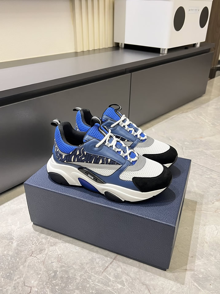 ディオール スニーカー B25 ローカット ブルー shoes435 - 画像 (3)