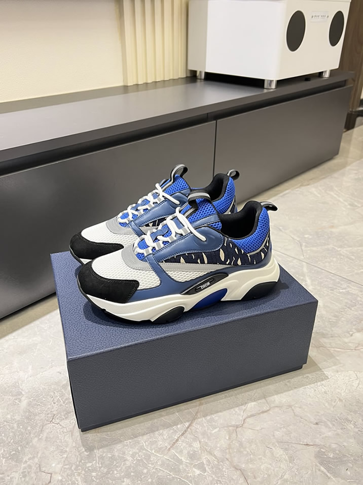 ディオール スニーカー B25 ローカット ブルー shoes435