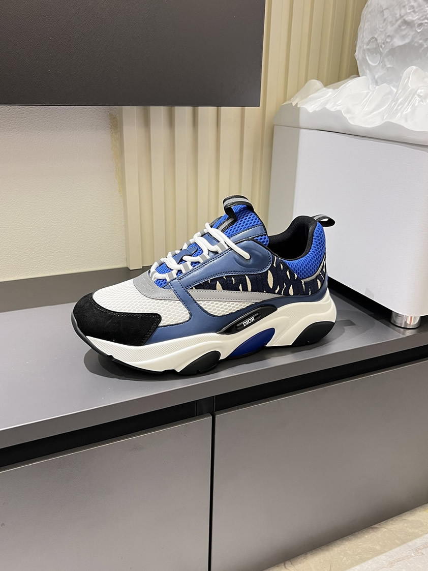 ディオール スニーカー B25 ローカット ブルー shoes435 - 画像 (5)