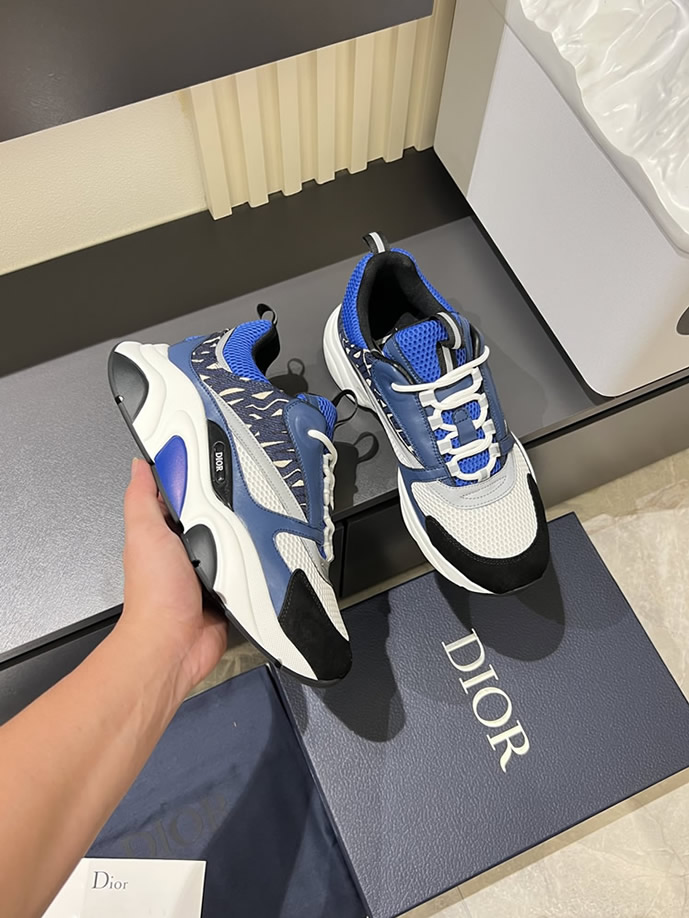 ディオール スニーカー B25 ローカット ブルー shoes435 - 画像 (6)