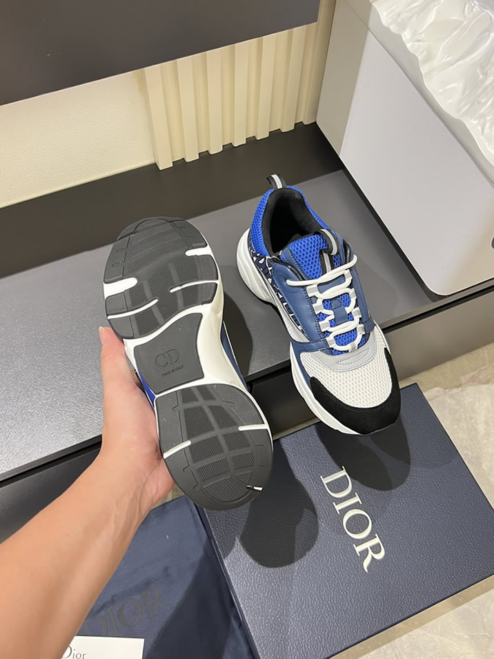 ディオール スニーカー B25 ローカット ブルー shoes435 - 画像 (7)