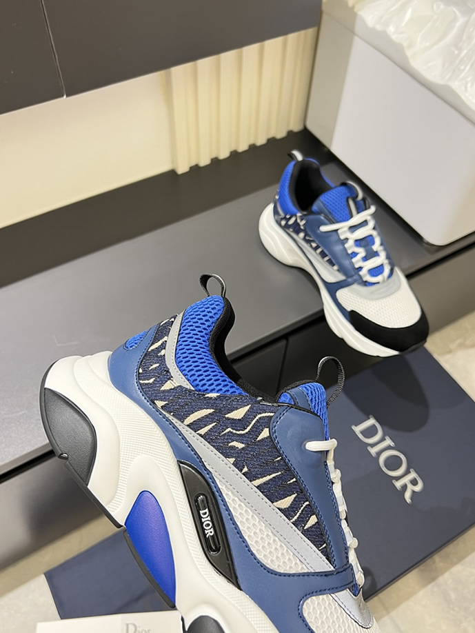 ディオール スニーカー B25 ローカット ブルー shoes435 - 画像 (8)
