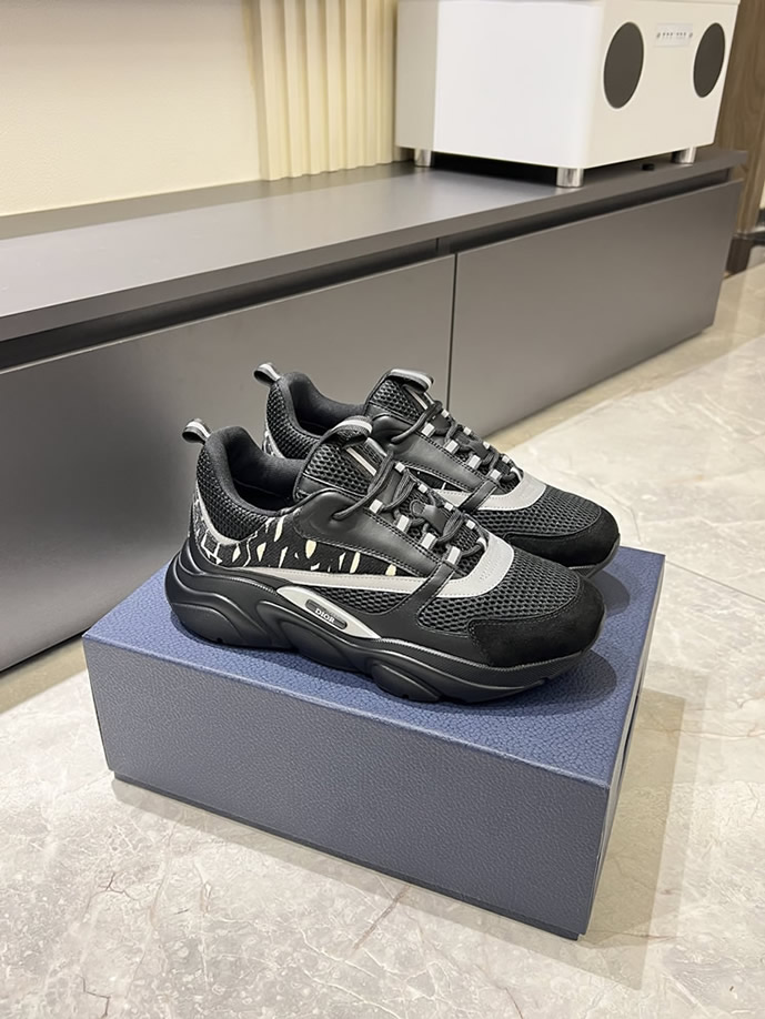 ディオール スニーカー B25 ローカット ブラック shoes436 - 画像 (3)